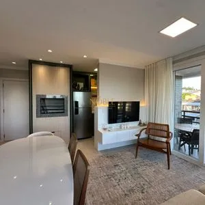 Apartamento com 78m², 2 dormitórios, 1 suíte, 2 vagas no Ilha de Creta em Torres para Comprar