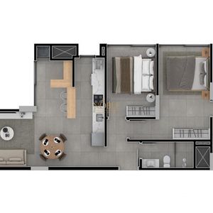 Apartamento com 68m², 2 dormitórios, 1 suíte, 1 vaga no Axxis em Torres para Comprar