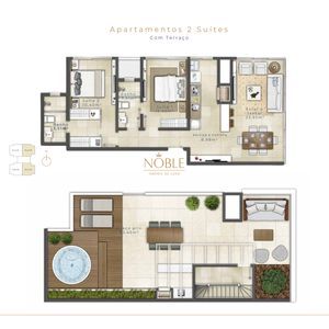 Apartamento com 166m², 3 dormitórios, 3 suítes, 2 vagas no La Vistara em Torres para Comprar