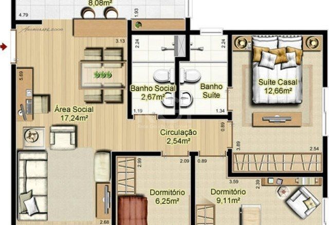 Apartamento à venda com 3 quartos, 69m² - Foto 18