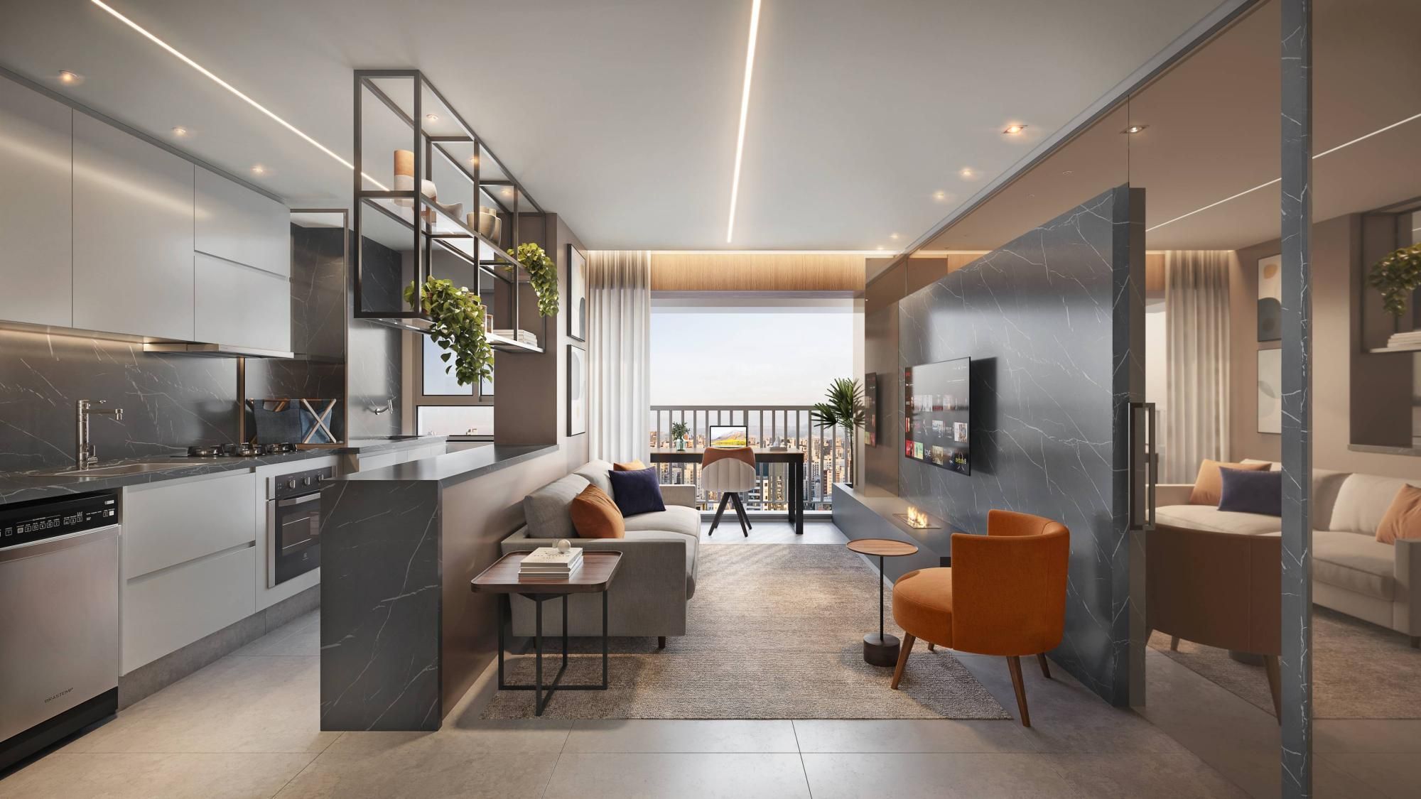 Apartamento, 1 quarto, 53 m² - Foto 1