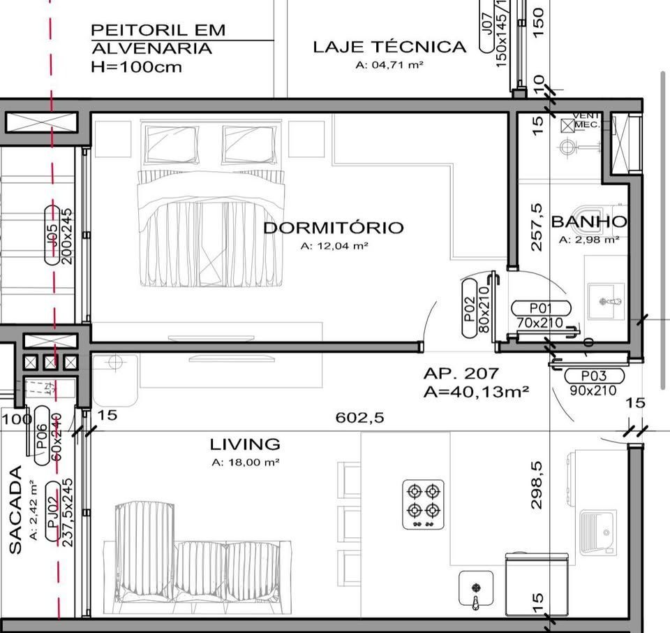 Apartamento à venda com 1 quarto, 41m² - Foto 16