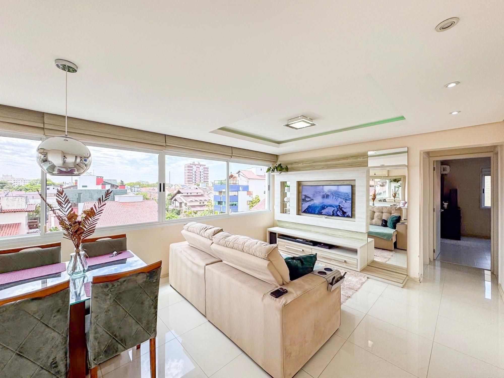 Apartamento de 2 dormitórios com suíte e churrasqueira no Jardim Planalto