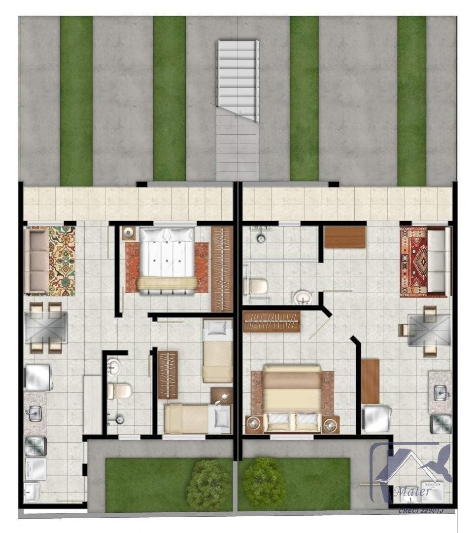 Casa, 2 quartos, 49 m² - Foto 3