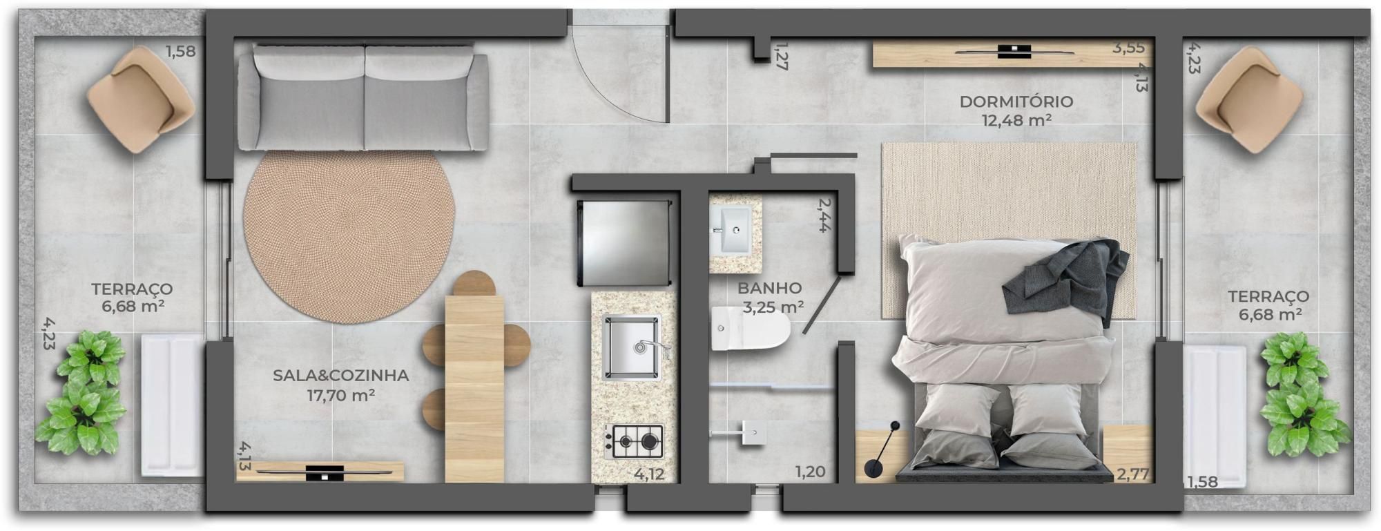 Apartamento, 1 quarto, 33 m² - Foto 27