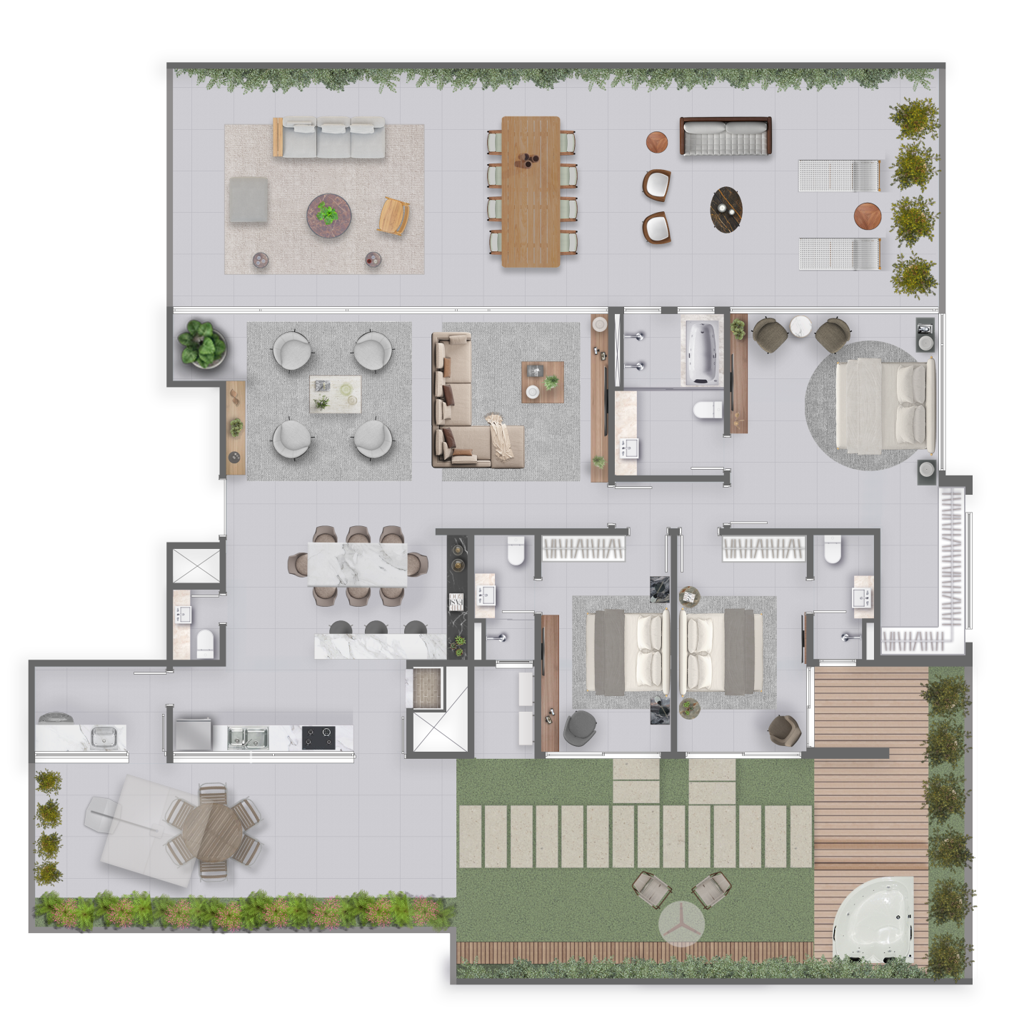 Apartamento, 3 quartos, 200 m² - Foto 23