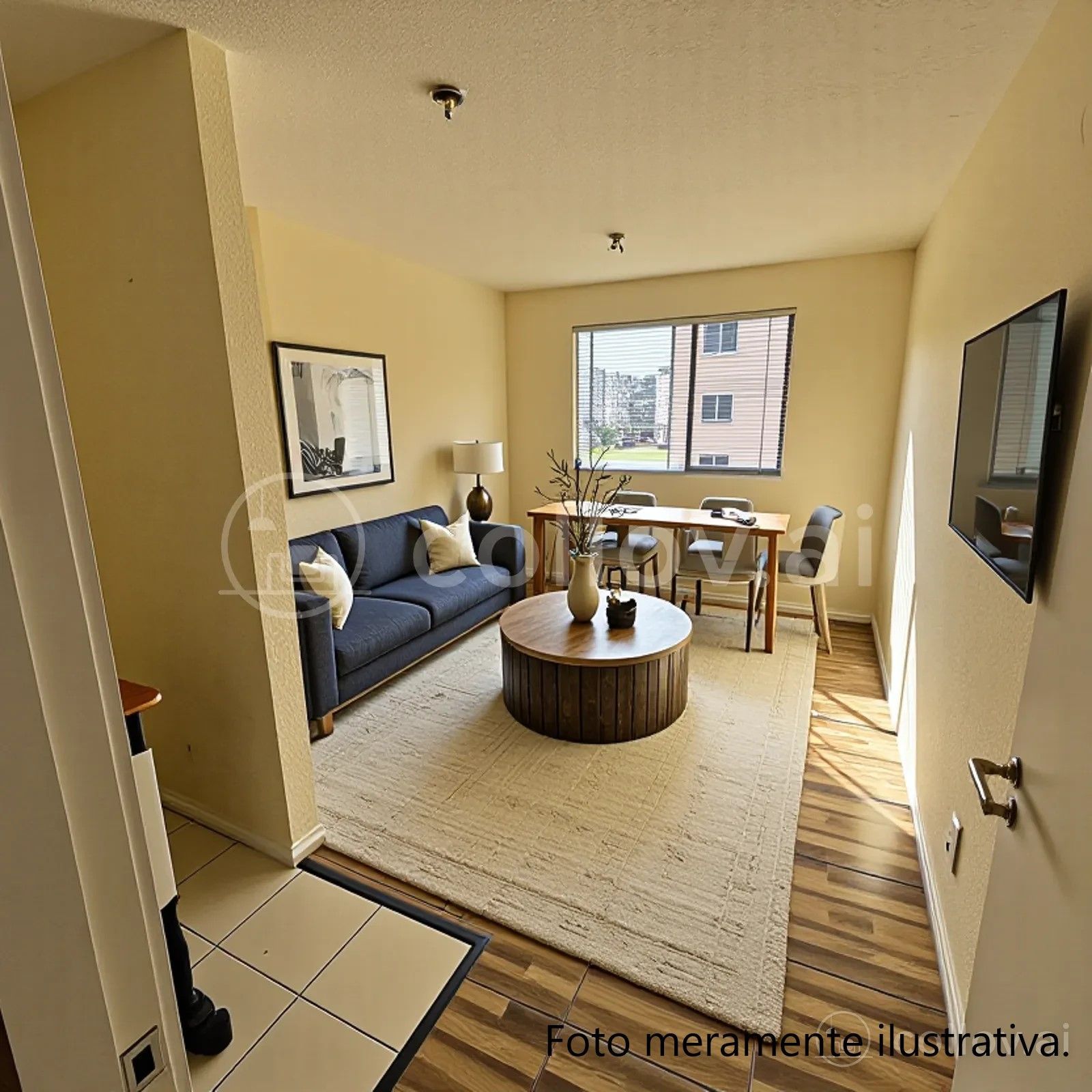 Apartamento com 02 quartos e 01 vaga fixa (01 lance de escada) no Bairro Hípica