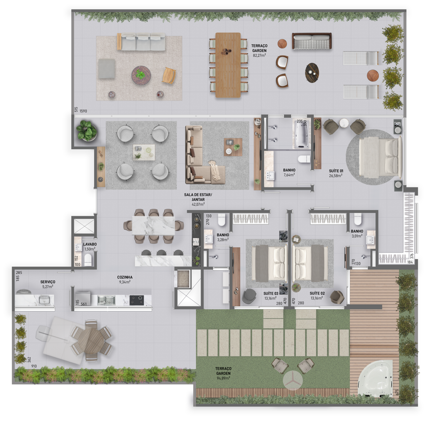 Apartamento, 3 quartos, 200 m² - Foto 17