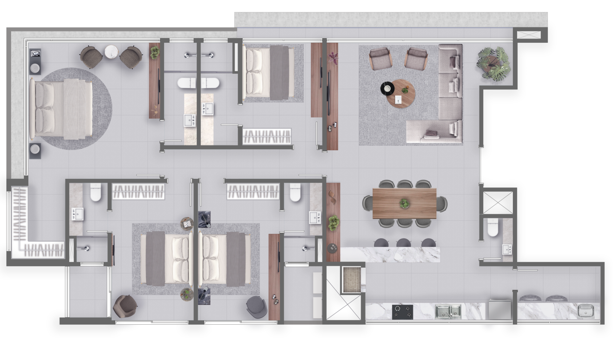 Apartamento, 3 quartos, 200 m² - Foto 25