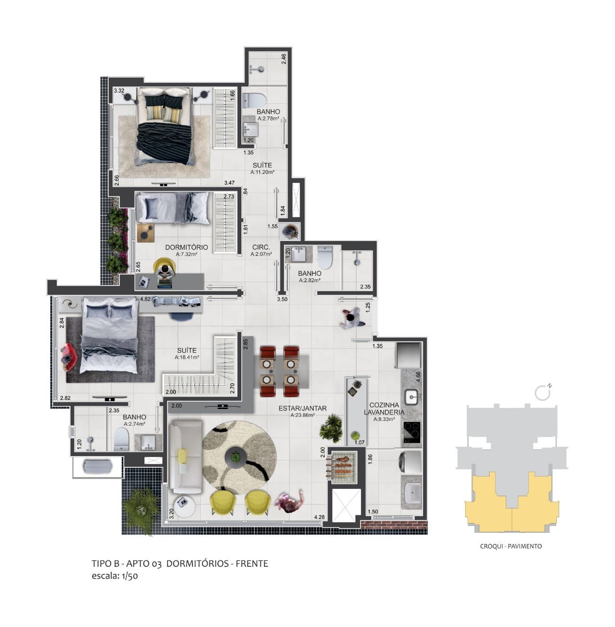 Apartamento, 3 quartos, 83 m² - Foto 16