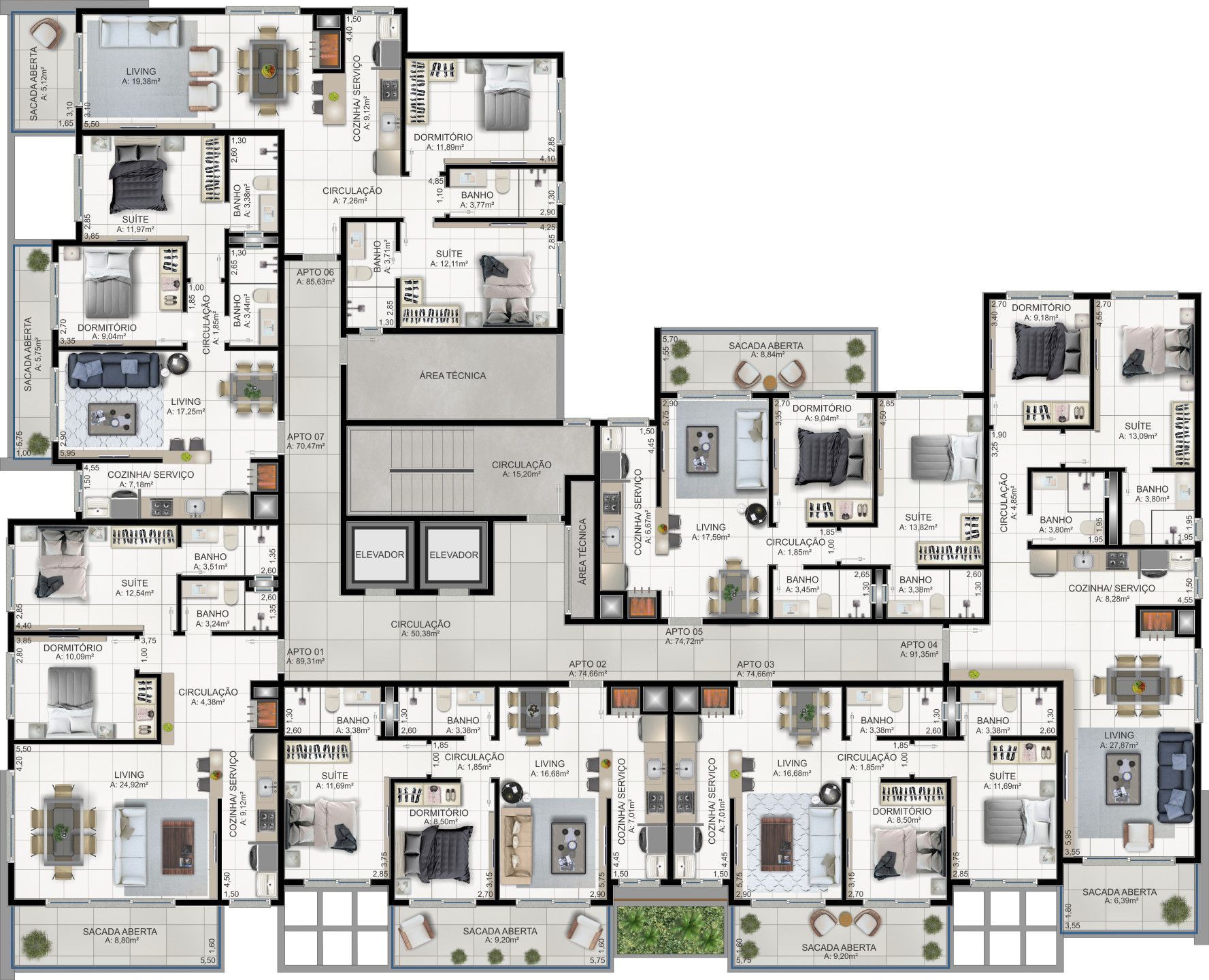 Apartamento, 2 quartos, 84 m² - Foto 4