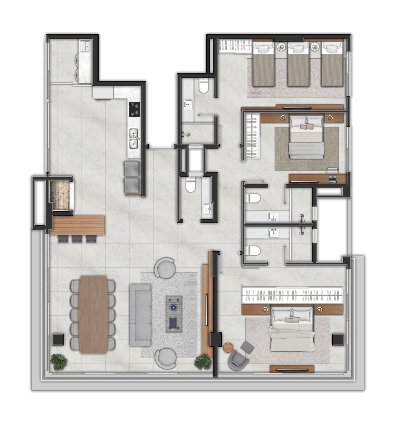 Apartamento, 3 quartos, 168 m² - Foto 5