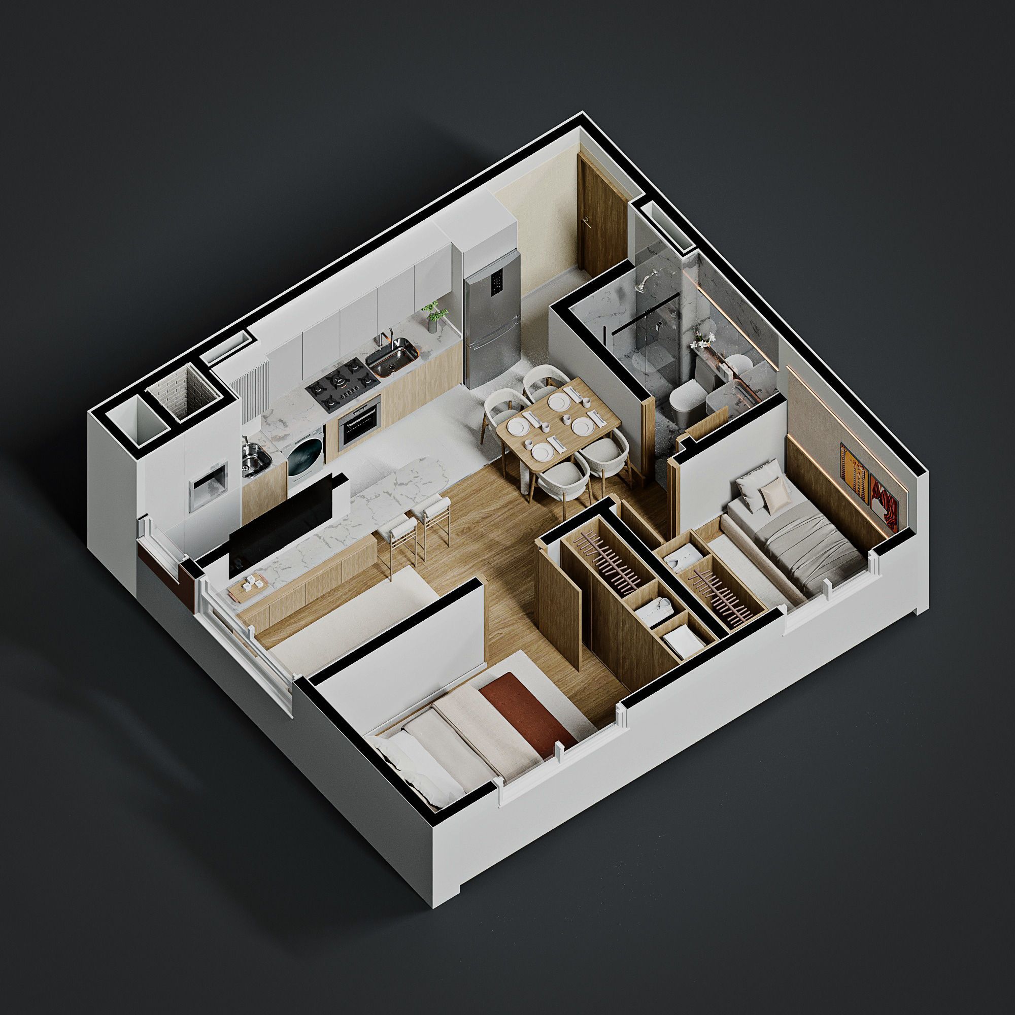 Apartamento, 2 quartos, à venda, 41 m², Cristal - Porto Alegre — foto 3