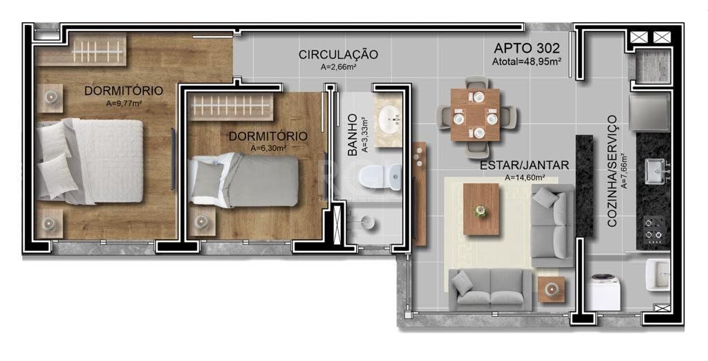 Apartamento, 2 quartos, 51 m² - Foto 19