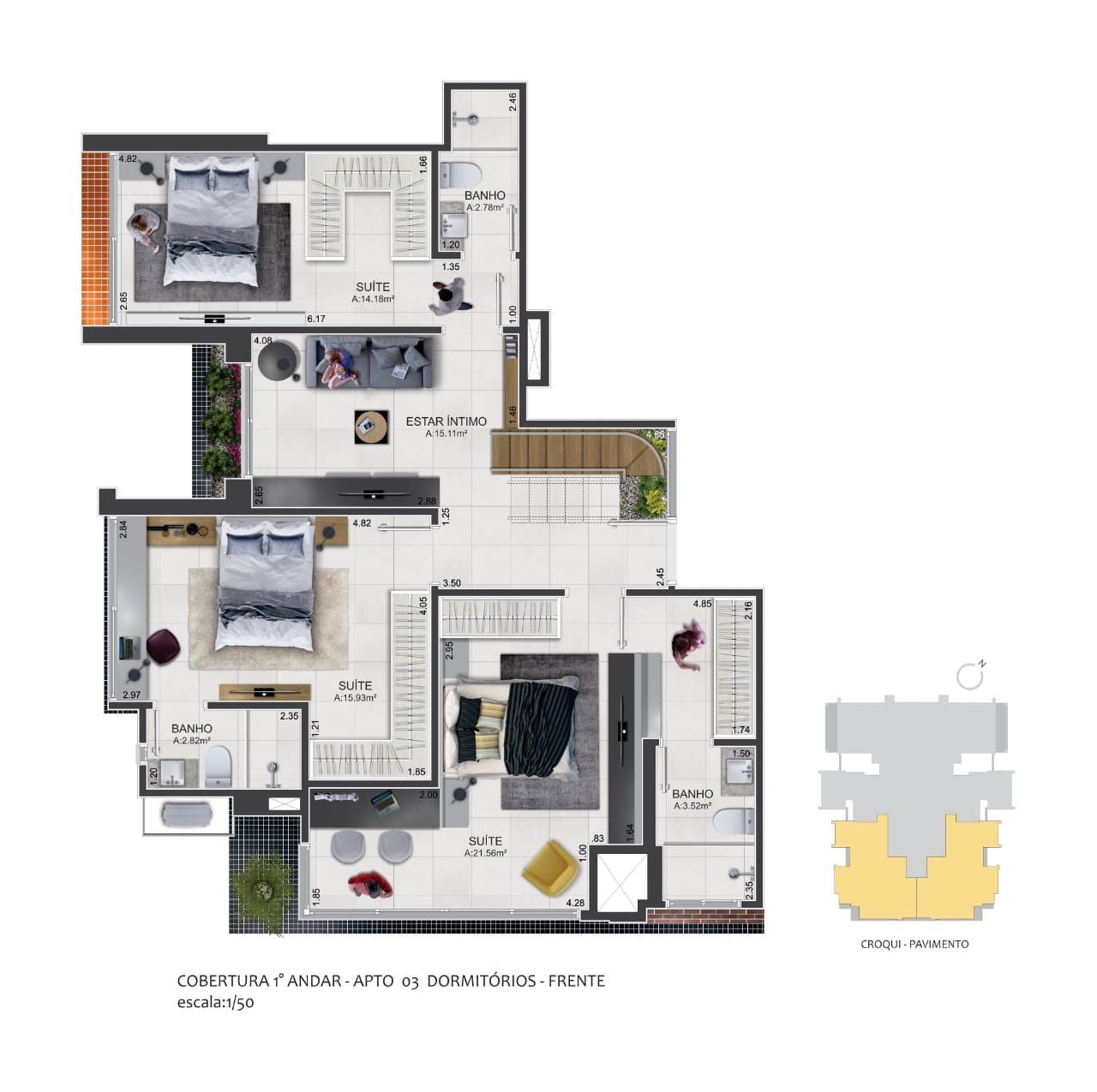 Apartamento, 1 quarto, 49 m² - Foto 14