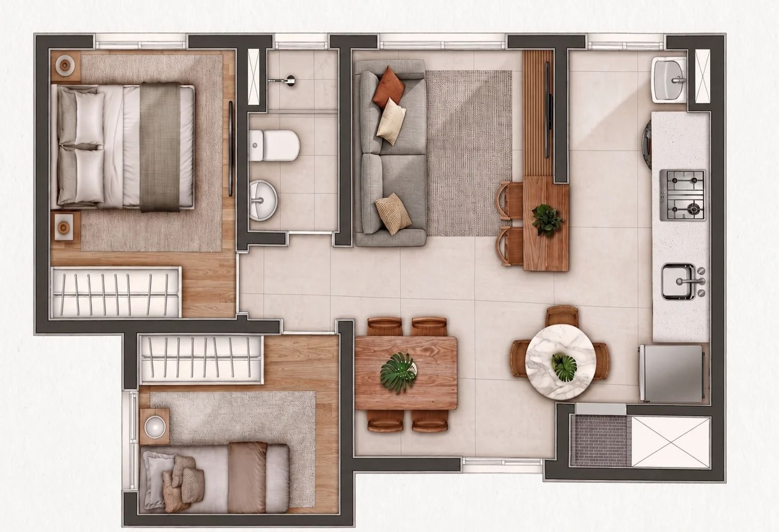 Apartamento, 2 quartos, à venda, 40 m², Camaquã - Porto Alegre — foto 5