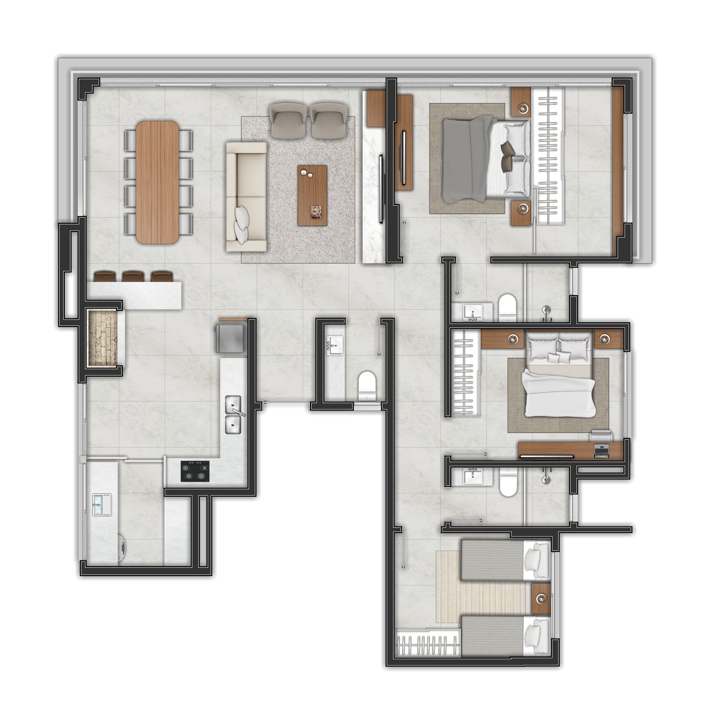 Apartamento, 3 quartos, 122 m² - Foto 6