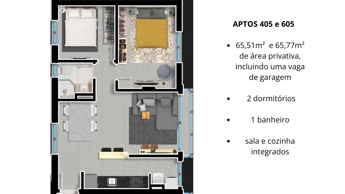 Apartamento, 2 quartos, 65 m² - Foto 17