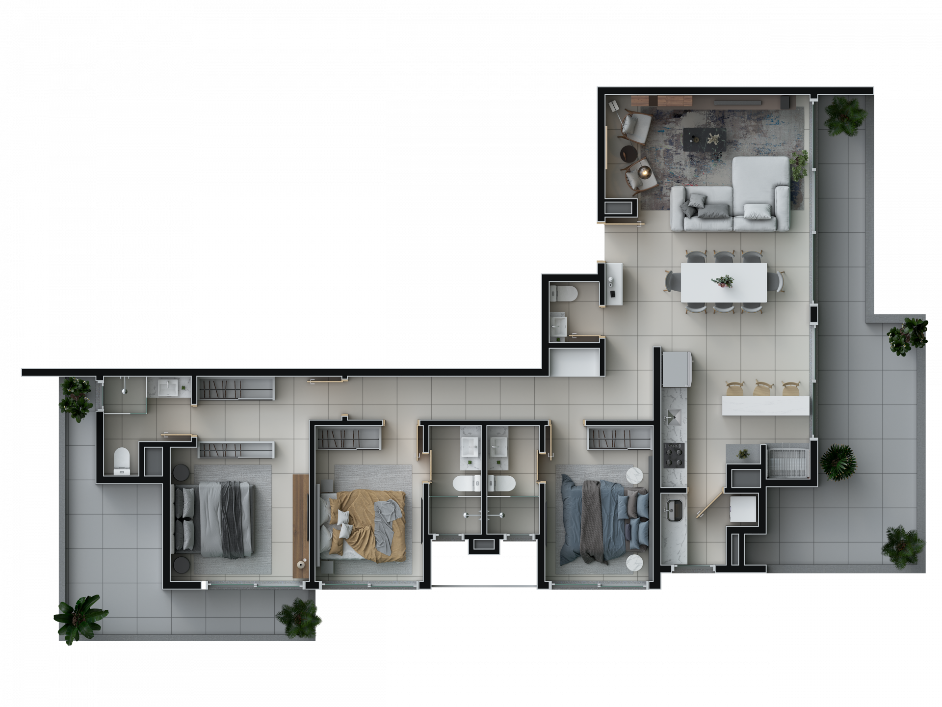 Apartamento à venda com 2 quartos, 72m² - Foto 8