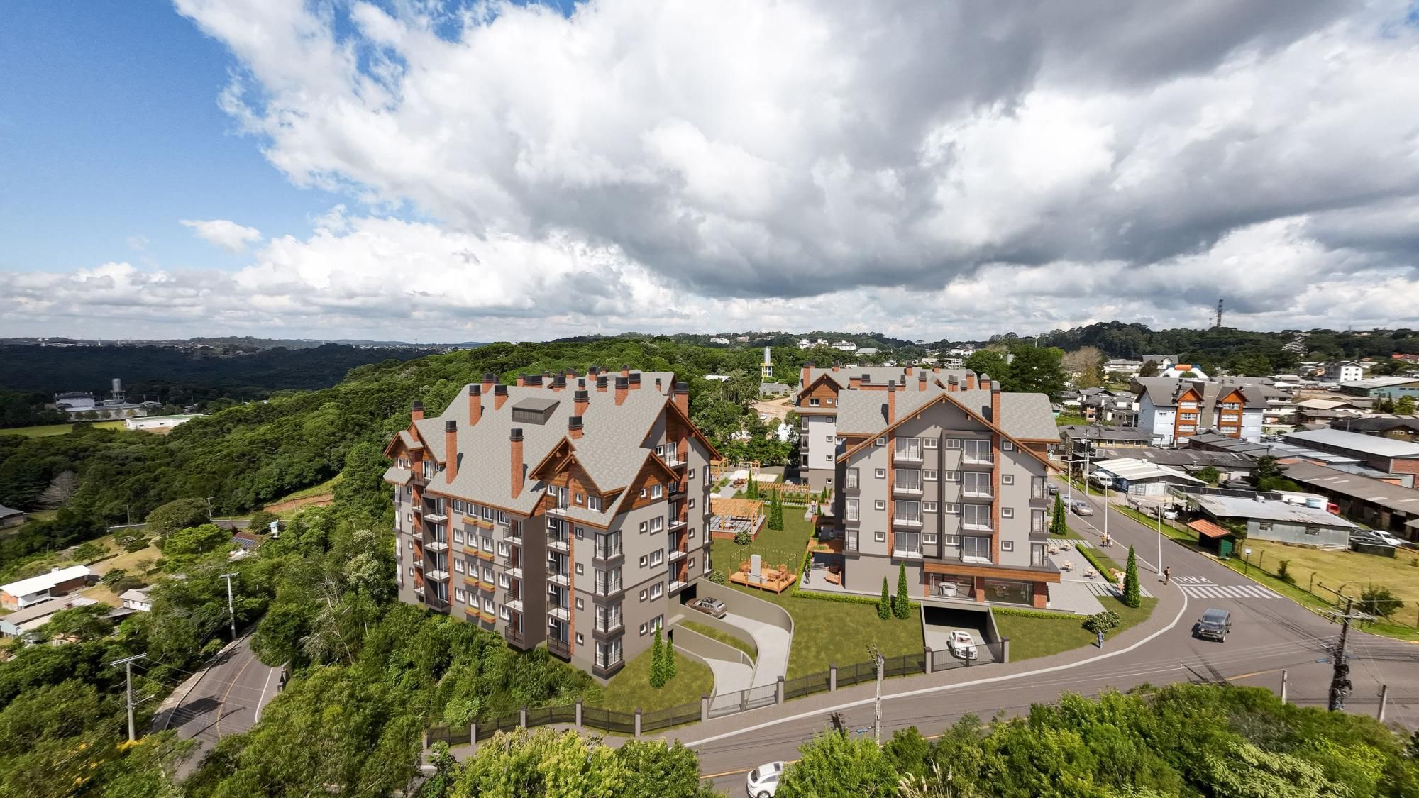 Studio com 1 dormitório na Planta em Gramado, Rio Grande do Sul