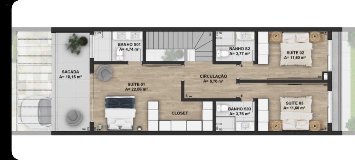 Casa de Condomínio, 3 suítes, à venda, 340 m², Vila Assunção - Porto Alegre — foto 5