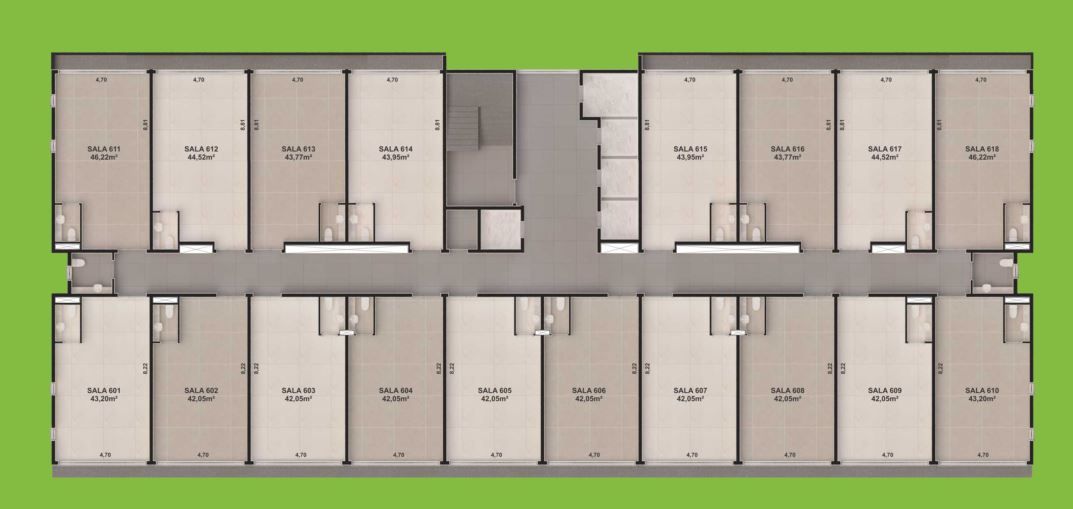 Sala-Conjunto, 42 m² - Foto 6