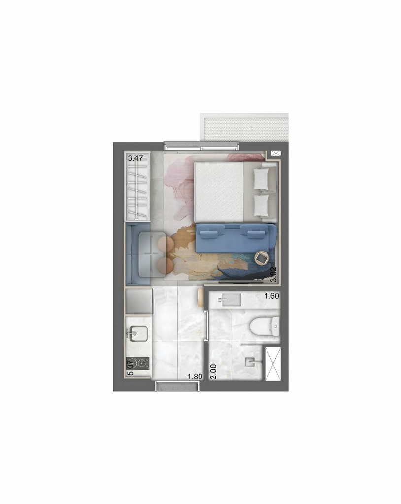 Apartamento, 1 quarto, 18 m² - Foto 20
