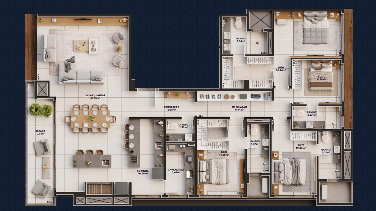 Apartamento, 4 quartos, 196 m² - Foto 21