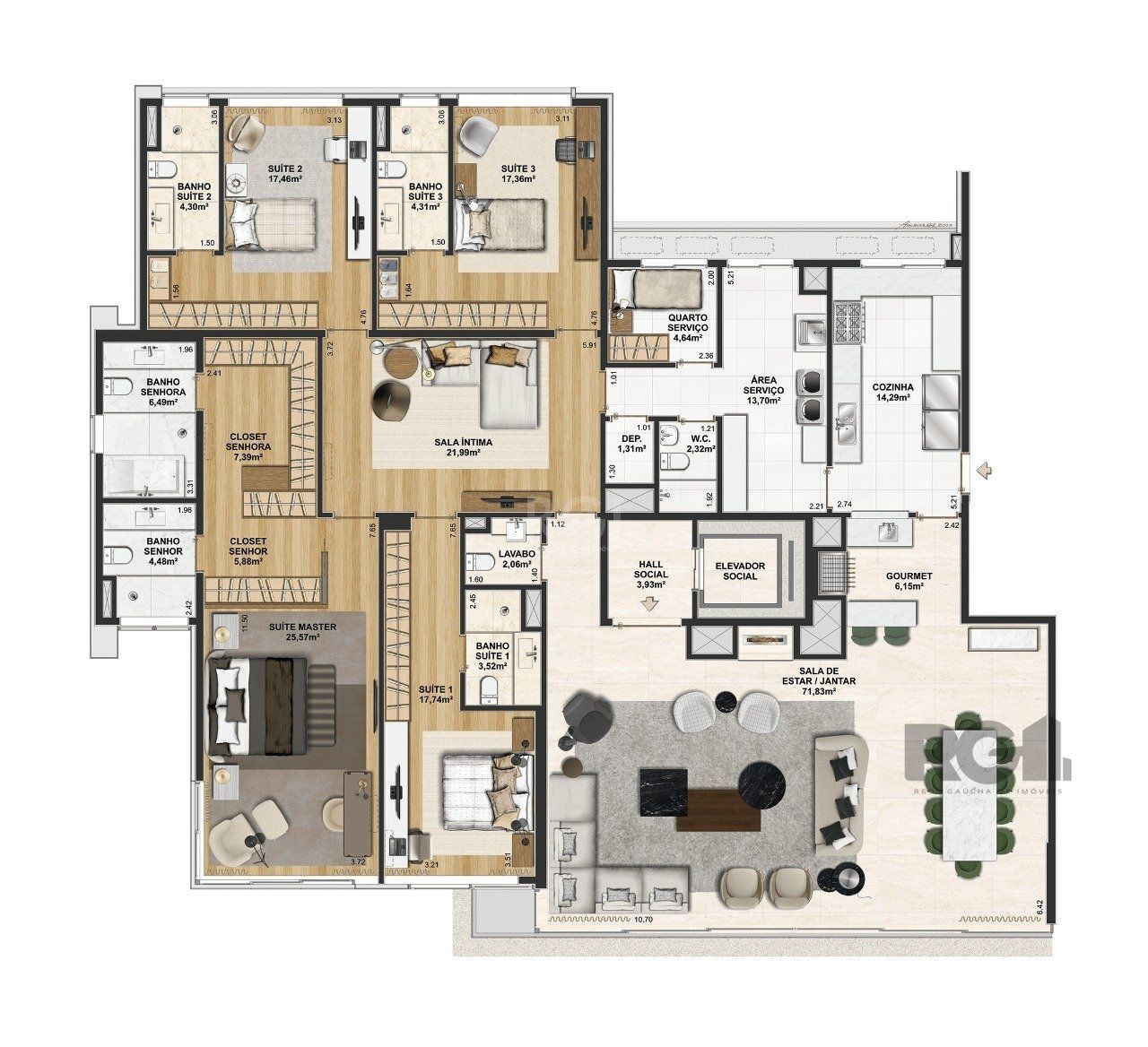 Cobertura, 4 quartos, 732 m² - Foto 22