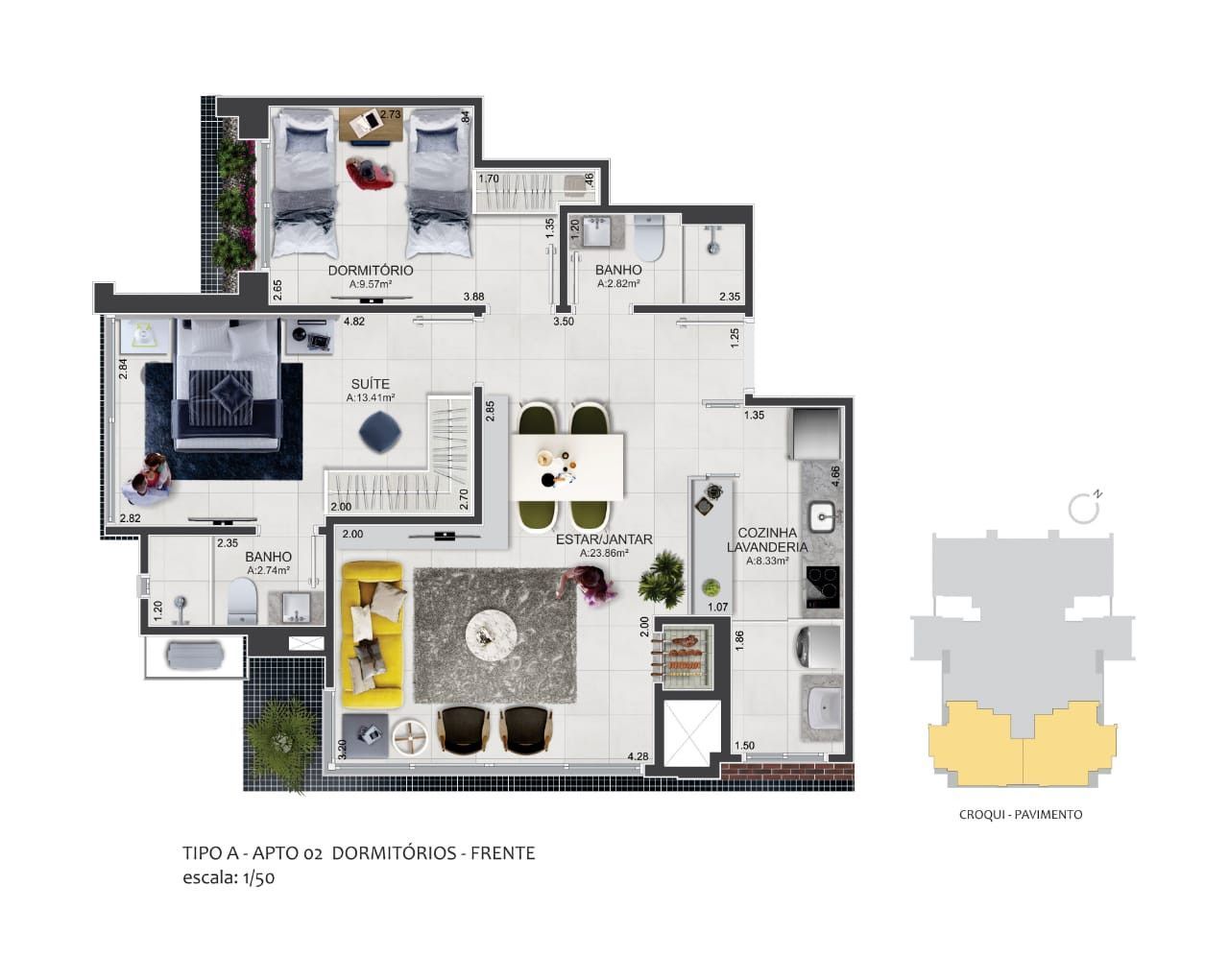 Apartamento, 1 quarto, 49 m² - Foto 20