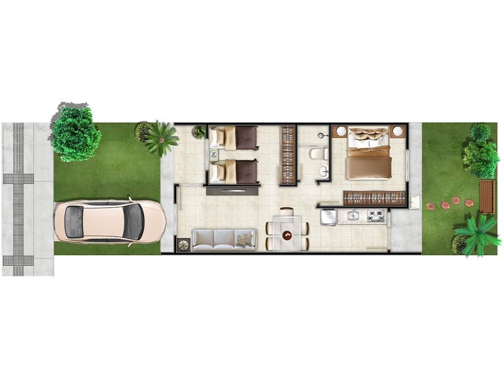 Casa à venda com 2 quartos, 44m² - Foto 3