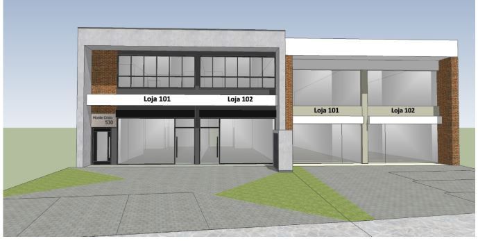 Prédio comercial em construção no bairro Vila Nova em Porto Alegre/RS