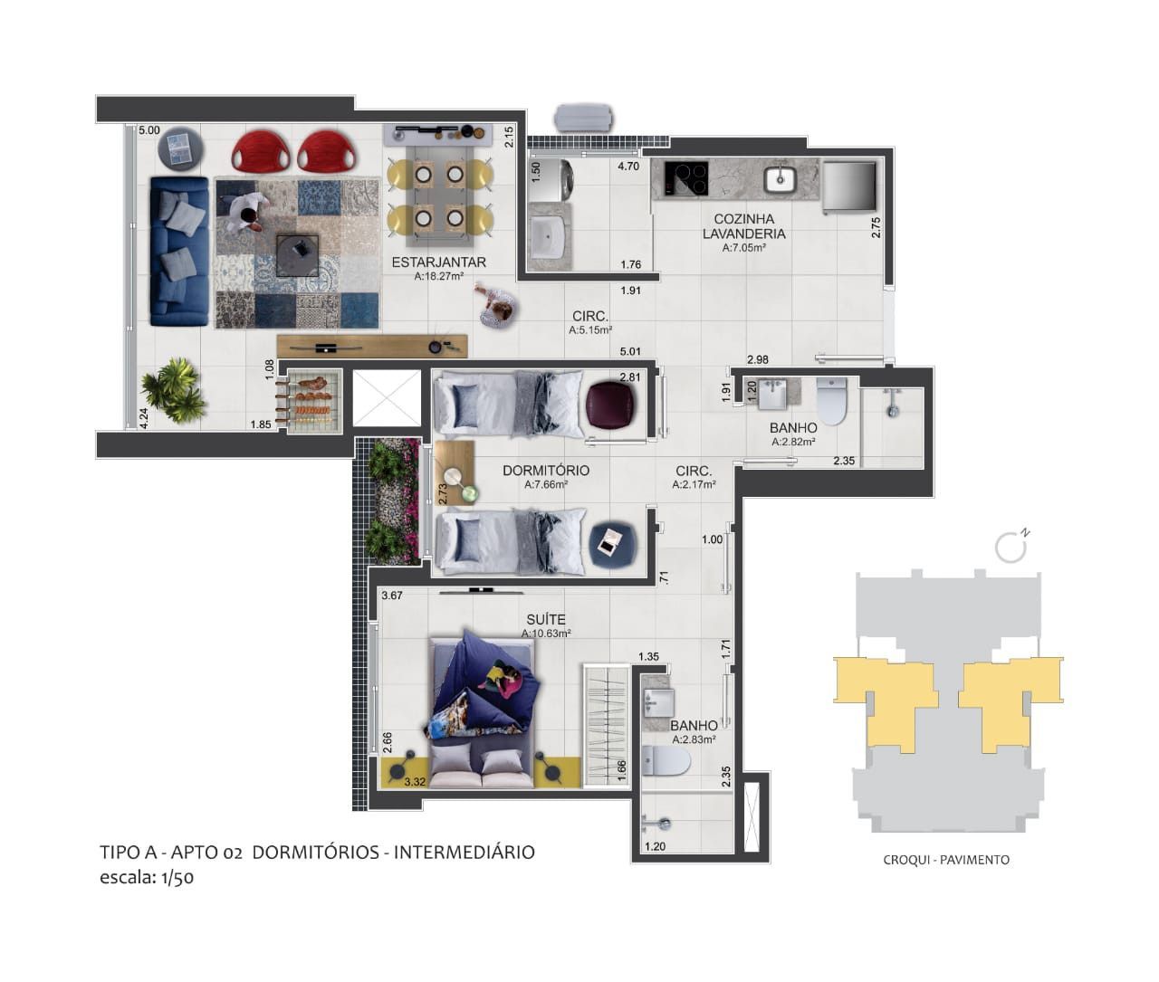 Apartamento, 1 quarto, 49 m² - Foto 18