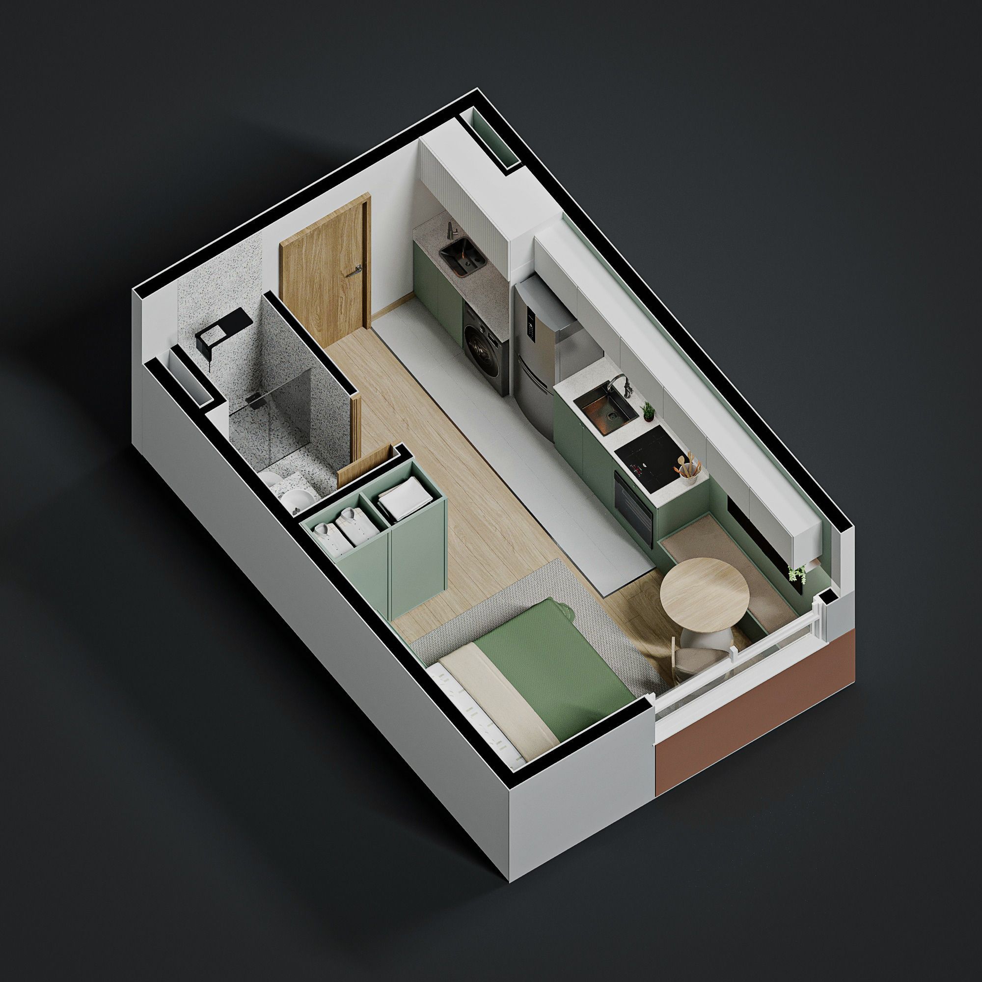 Studio, 1 quarto, à venda, 23 m², Cristal - Porto Alegre — foto 3