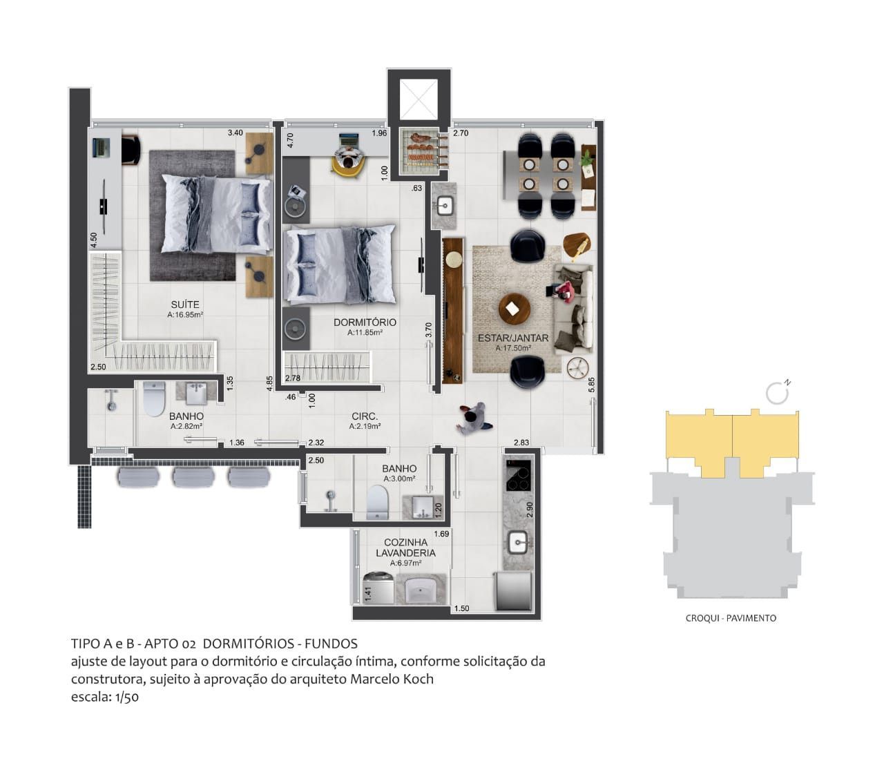 Apartamento, 2 quartos, 66 m² - Foto 17