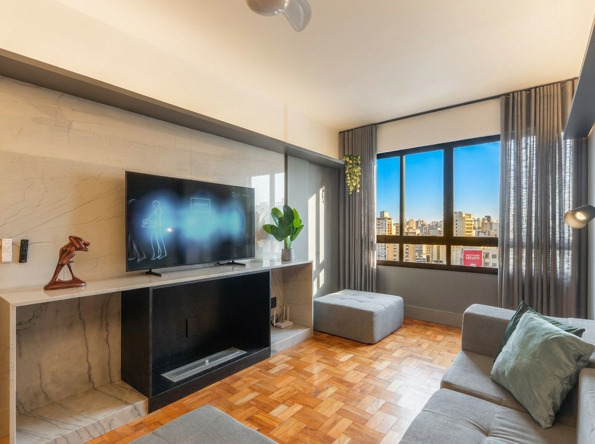Excelente apartamento 1 dormitório mobiliado no Centro Histórico