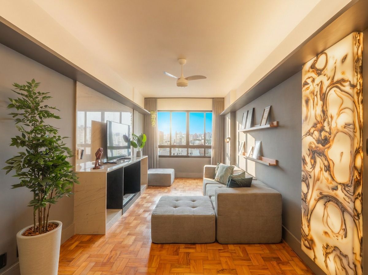 Excelente apartamento 1 dormitório mobiliado no Centro Histórico