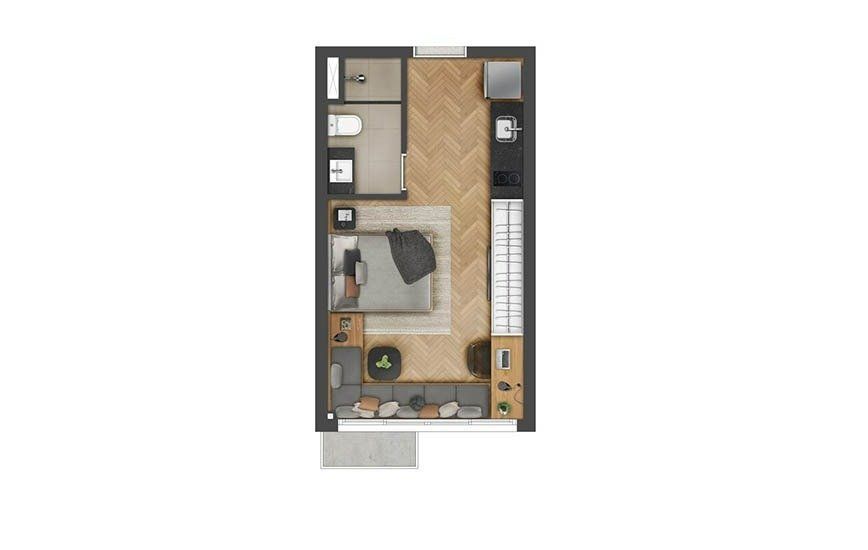 Flat/Apart Hotel à venda com 1 quarto, 26m² - Foto 5