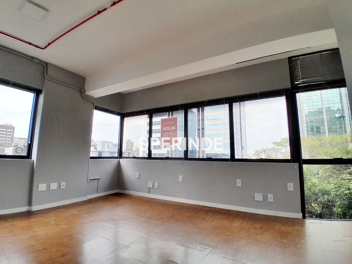 Sala comercial na Av Carlos Gomes, 39m², garagem, portaria