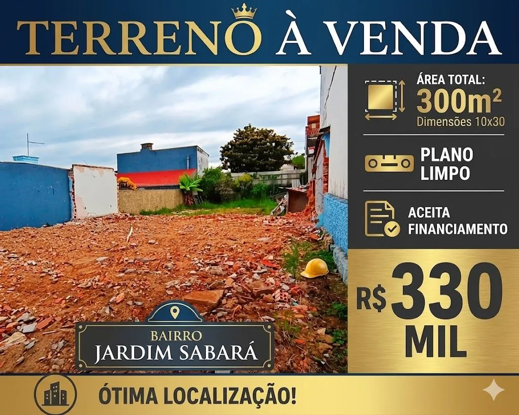 Terreno no bairro Jardim Sabará em Porto Alegre