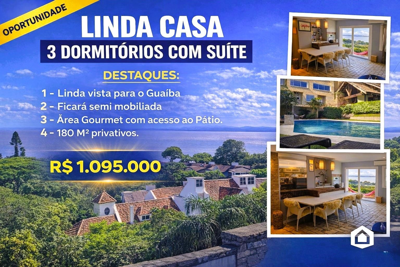 Casa de Condomínio 3 dormitórios no bairro Sétimo Céu