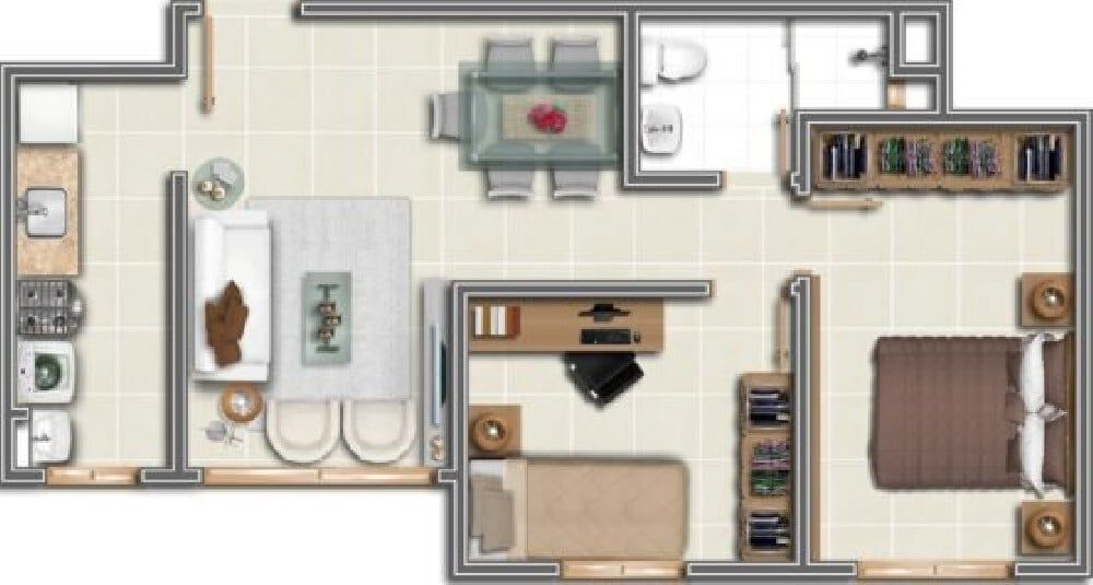 Apartamento à venda com 2 quartos, 59m² - Foto 10