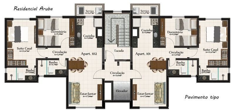 Apartamento à venda com 2 quartos, 64m² - Foto 13