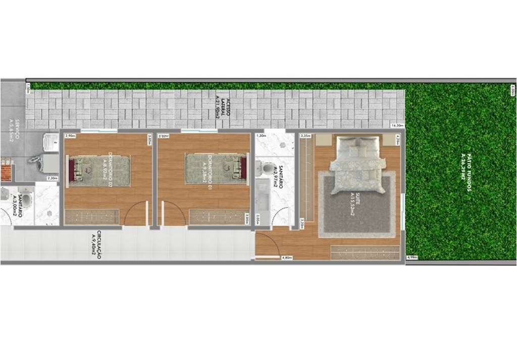 Casa, 3 quartos, 121 m² - Foto 5