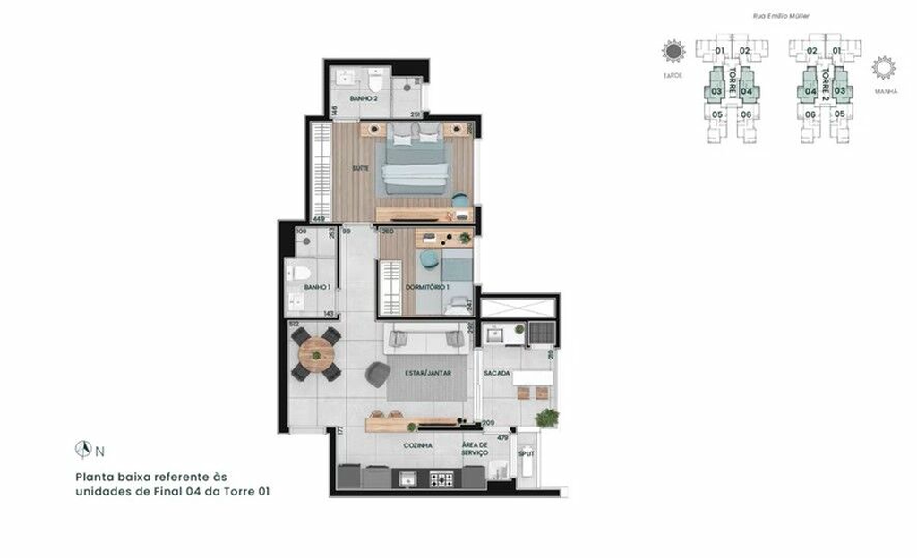 Apartamento à venda com 2 quartos, 71m² - Foto 5