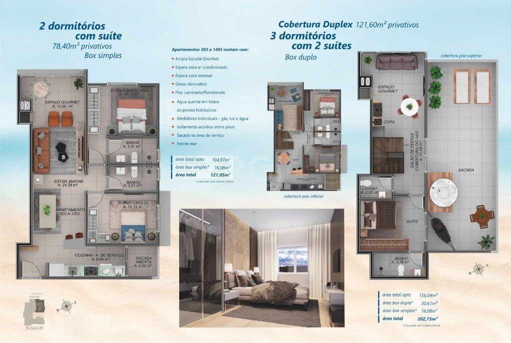 Cobertura, 3 quartos, 121 m² - Foto 8