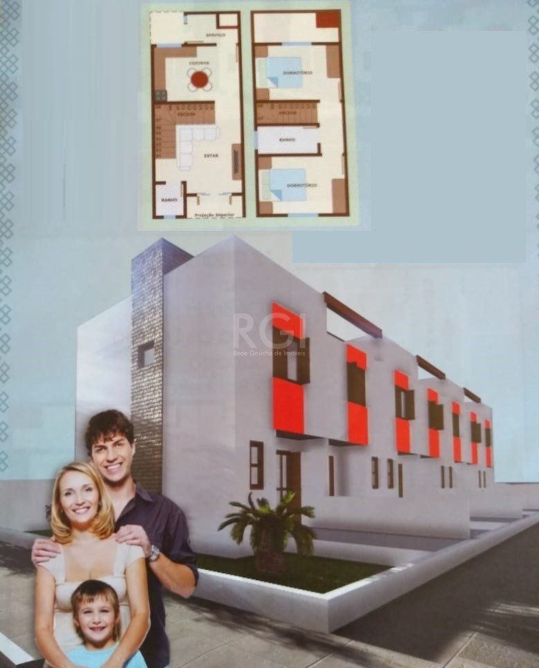 Casa, 2 quartos, 63 m² - Foto 1