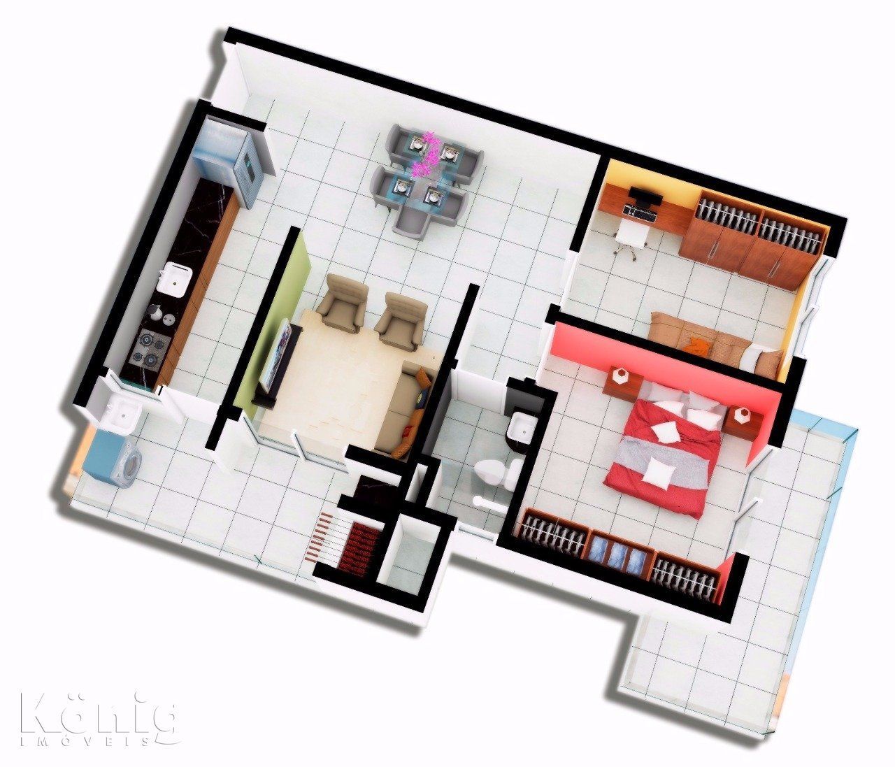 Apartamento 2 quartos à venda, 72m², Vila Bom Princípio - Cachoeirinha — foto 3