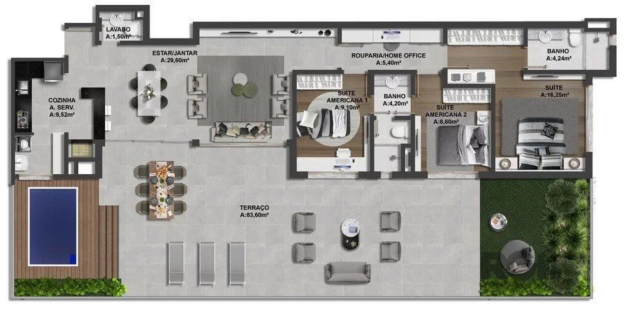 Apartamento, 3 quartos, 152 m² - Foto 8