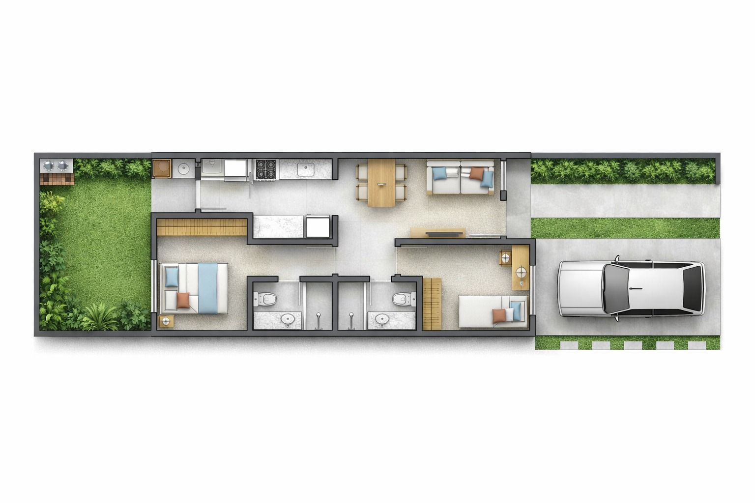 Casa 2 Dormitórios sendo 1 suíte-  Aberta dos Morros - Porto Alegre/RS